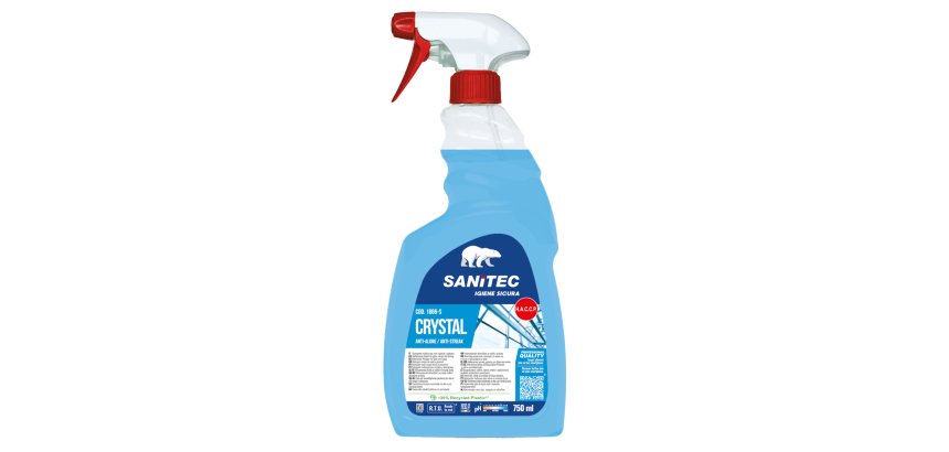 Detergente multiuso Crystal Vetri - antialone - 750 ml - Sanitec