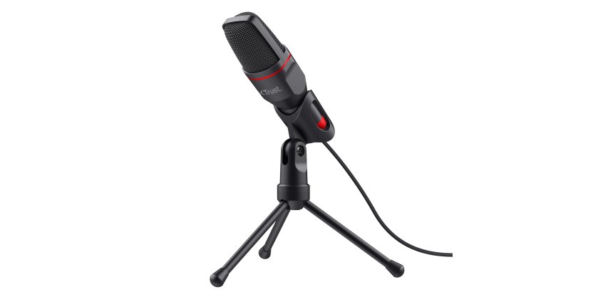 Trust GXT 212 Black, Red PC microphone