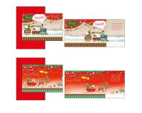 Biglietto auguri Babbo Natale - verticale - fantasie assortite - Kartos