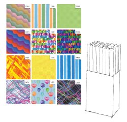 Rotolo carta regalo Raso Colors - 2 x 0,70 m - Rex Sadoch