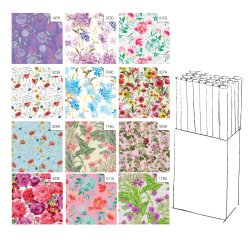 Rotolo carta regalo Fiori - 2 x 0,70 m - Rex Sadoch