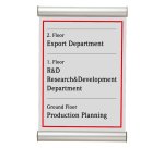 Porta targa appendibile Door Sign - A4 - 21 x 30 cm - Tecnostyl