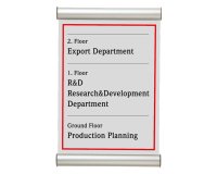 Porta targa appendibile Door Sign - A4 - 21 x 30 cm - Tecnostyl