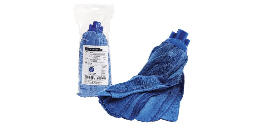 Mop Falcon - 200 gr - microfibra - blu - Perfetto