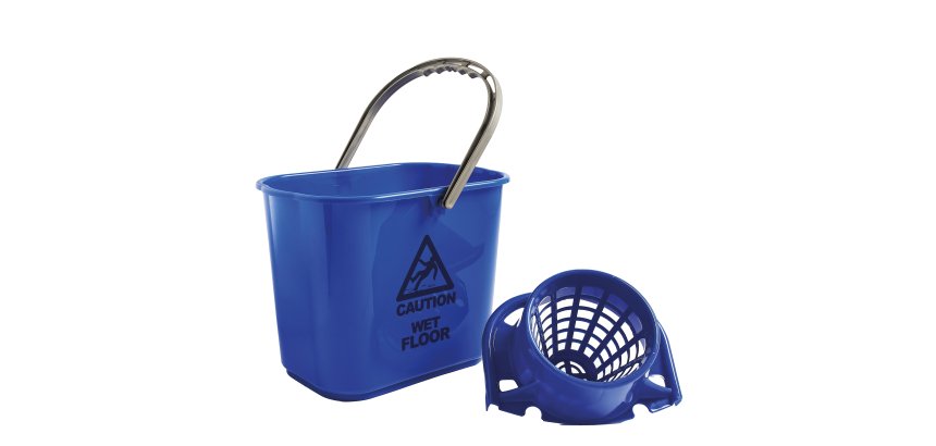 Secchio Polar - con strizzatore - 15 L - blu - PerfettoFactory