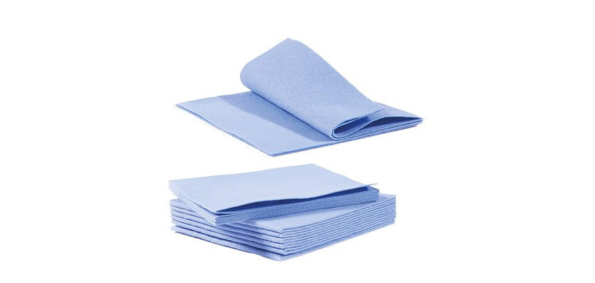 Panno multiuso Omni - 40 x 38 cm - TNT - blu - Perfetto - conf. 10 pezzi