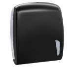 Dispenser asciugamani Skin carbon - piegati a C e Z - 34,5 x 11,2 x 30,6 cm - 450 fogli - nero  - Mar Plast