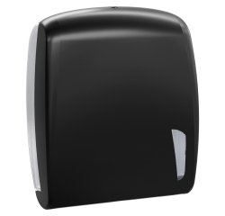 Dispenser asciugamani Skin carbon - piegati a C e Z - 34,5 x 11,2 x 30,6 cm - 450 fogli - nero  - Mar Plast