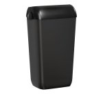 Cestino gettacarte Skin - con coperchio - 54,5 x 22,5 x 33,5 cm - 23 L - nero Carbon - Mar Plast