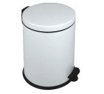 Pattumiera a pedale New Bin Basic - 12 L - metallo verniciato - bianco - Medial