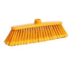 Scopa Alma - per interni - giallo - 33 x 7,5 x 11,5cm - PPL/PVC - PerfettoFactory