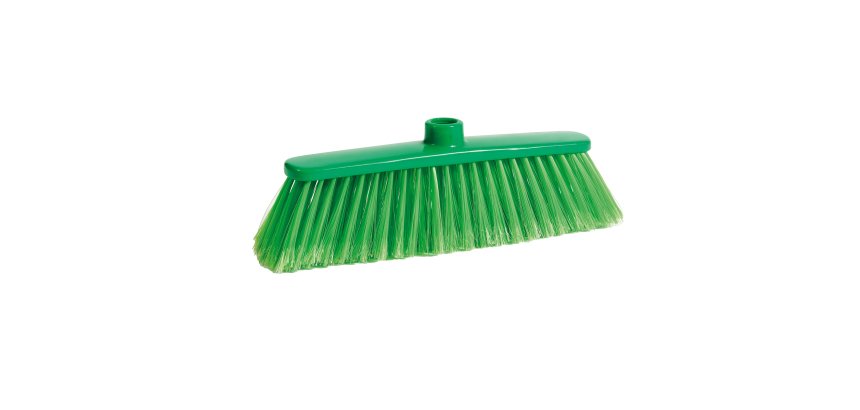 Scopa Alma - per interni - verde - 33 x 7,5 x 11,5cm - PPL/PVC - PerfettoFactory