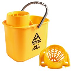 Secchio Polar - con strizzatore - 15 L - giallo - Perfetto