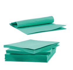 Panno multiuso Omni - 40 x 38 cm - TNT - verde - Perfetto - conf. 10 pezzi