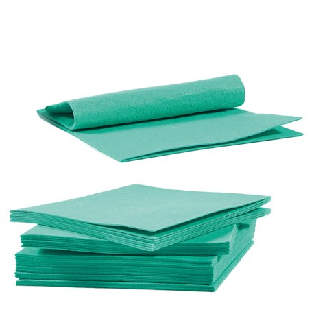 Panno multiuso Omni - 40 x 38 cm - TNT - verde - Perfetto - conf. 10 pezzi