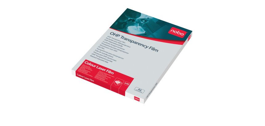 Lucido per stampanti laser color - A4 - 100 micron - Nobo - conf. 50 pezzi