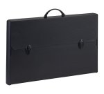 Valigetta polionda Total Black - 37 x 60 cm - dorso rigido 5 cm - PPL - nero - Favorit