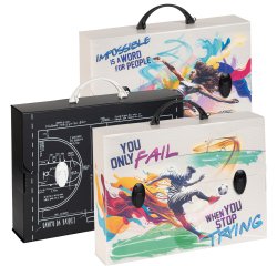 Valigetta polionda Sport - 27 x 37,5 cm - dorso 8 cm - fantasie assortite - Favorit