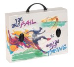 Valigetta polionda Sport - 27 x 37,5 cm - dorso 8 cm - fantasie assortite - Favorit