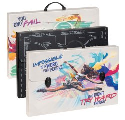 Valigetta polionda Sport - 36,5 x 56,5 cm - dorso 5,5 cm - fantasie assortite - Favorit