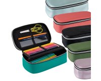 Portapenne ovale XL 13 x 22 x 7 cm - colori assortiti - Favorit