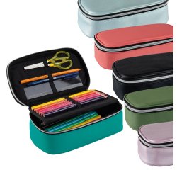 Portapenne ovale XL 13 x 22 x 7 cm - colori assortiti - Favorit