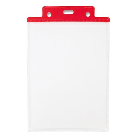 Portanome Pass 6S-P - 10 x 15 cm (A6) - PVC - rosso - Sei Rota - conf. 50 pezzi