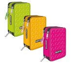 Astuccio 3 zip collezione Stilnovo - 19,5 x 7,5 x 12,9 cm - PL- colori neon assortiti - Giotto