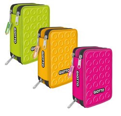 Giotto F953800 pencil case Hard pencil case Assorted colours