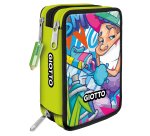 Astuccio 3 zip Young Street collection - 19,5 x 7,5 x 12,9 cm - PL - fantasie assortite - Giotto