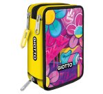 Astuccio 3 zip Young Street collection - 19,5 x 7,5 x 12,9 cm - PL - fantasie assortite - Giotto