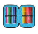 Astuccio 3 zip Young Street collection - 19,5 x 7,5 x 12,9 cm - PL - fantasie assortite - Giotto