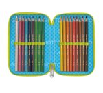 Astuccio 3 zip Young Street collection - 19,5 x 7,5 x 12,9 cm - PL - fantasie assortite - Giotto