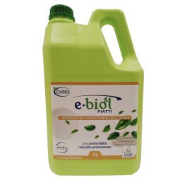 Detersivo piatti Ebiol - tanica 5 kg - inodore - Livrex