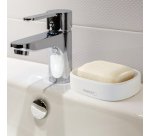 Portasapone Pronto Bagno - 12,5 x 8 x 2,5 cm - PPL - bianco - Perfetto