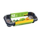 Serra con coperchio - con 12 pastiglie torba - 27 x 12 cm - Cwr