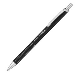 Penna roller EnerGel Metal Slim - punta 0,7 mm - fusto nero - Pentel