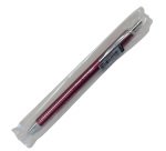 Penna roller EnerGel Metal Slim - punta 0,7 mm - fusto rosso - Pentel