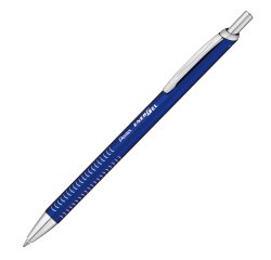 Penna roller EnerGel Metal Slim - punta 0,7 mm - fusto blu - Pentel