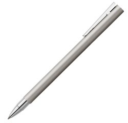 Penna roller Neo slim - punta 0,7 mm - fusto acciaio - Faber-Castell