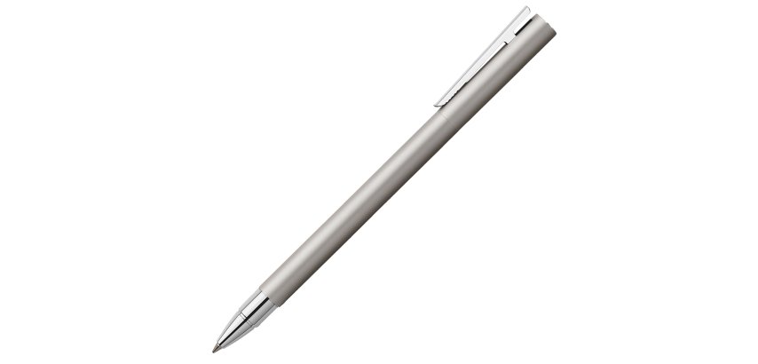 Penna roller Neo slim - punta 0,7 mm - fusto acciaio - Faber-Castell