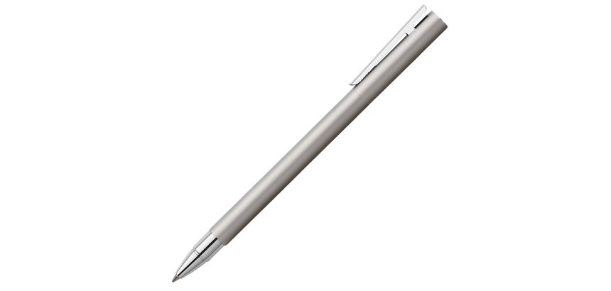 Penna roller Neo slim - punta 0,7 mm - fusto acciaio - Faber-Castell