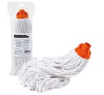 Mop industriale Falcon - a frange - 300 gr - cotone rigenerato - bianco - PerfettoFactory