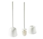 Portascopino Oronzo - con manico extralungo 54 cm - bianco - Perfetto