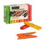 Mollette biancheria Controvento Colours - colori assortiti - Perfetto - conf. 20 pezzi