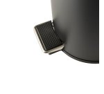 Pattumiera Premium - con pedale e vaschetta - 3 L - nero satinato - Perfetto
