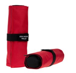 Astuccio arrotolabile Roller - con astuccio zip interno - 24 scomparti - 7,5 x 21,5 cm - tessuto - rosso - Koh.I.Noor