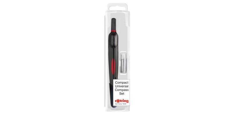 Compasso universale compatto - diametro max cerchio 320mm - Rotring