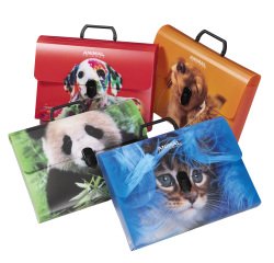 Valigetta Animal Friends Color - 28 x 38 cm - dorso 5 cm - PP - fantasie assortite - Colorosa