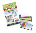 Taschine adesive - 8,2 x 5,2 cm - PVC - neutro trasparente - Colorosa - conf. 6 pezzi